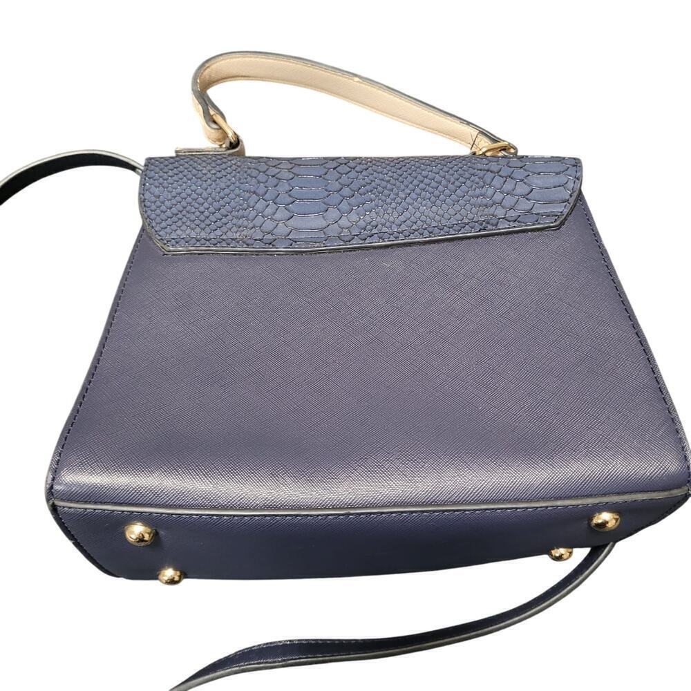 Dune London Women's Handbag Blue Small Size Crossbody Strap Bucket Inner Pockets - Picture 3 of 8